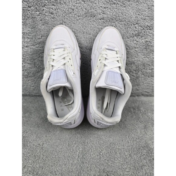 Nike Air Max LTD 3 Triple White Mens Size 8 Leather Running Shoes 687977-111 main image 4